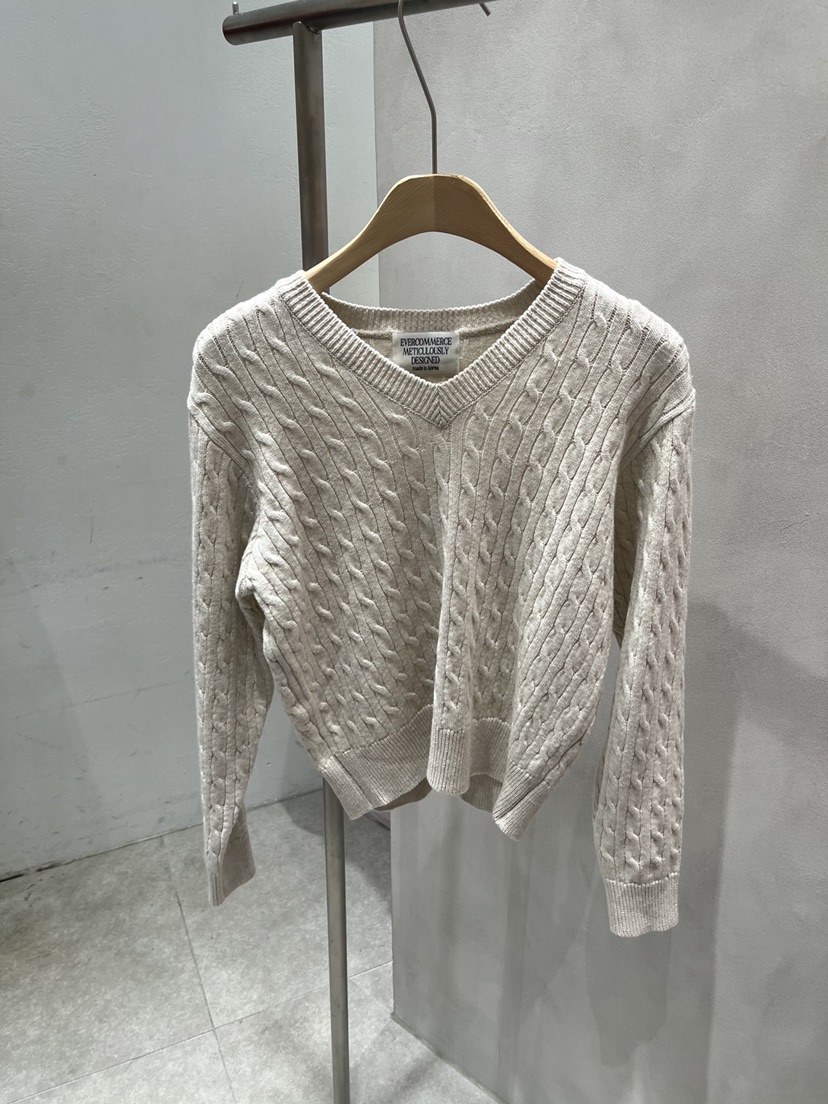 EVERCOMMERCE METICULOUSLY DESIGNED東大門實拍女士新款時尚針織衫棉布EVERCOMMERCE METICULOUSLY DESIGNED針織衫圖色4