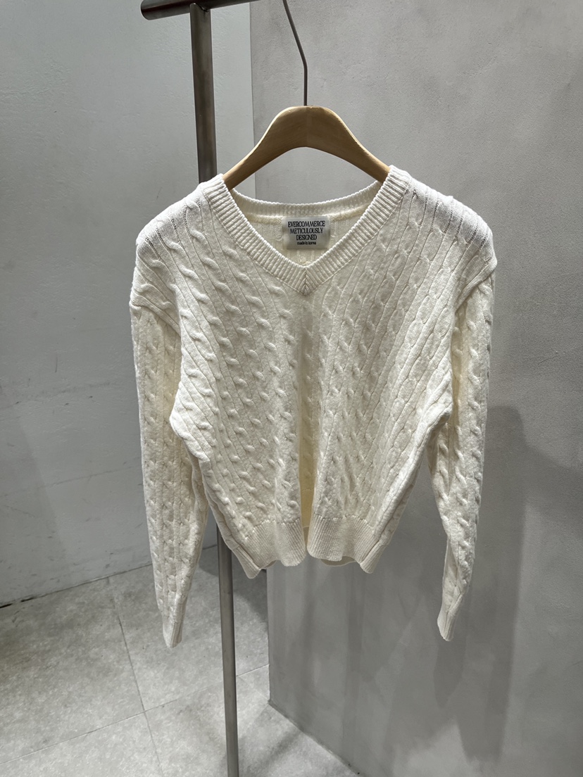 EVERCOMMERCE METICULOUSLY DESIGNED東大門實拍女士新款時尚針織衫棉布EVERCOMMERCE METICULOUSLY DESIGNED針織衫圖色5