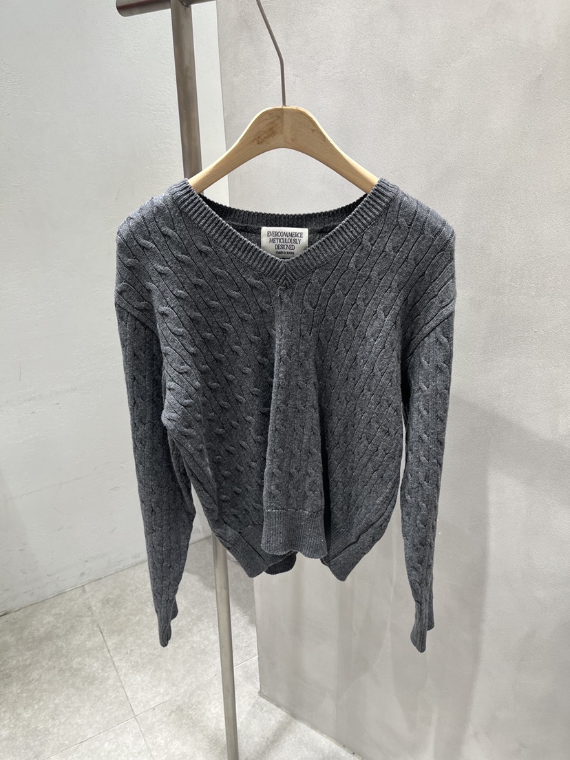 EVERCOMMERCE METICULOUSLY DESIGNED東大門實拍女士新款時尚針織衫棉布EVERCOMMERCE METICULOUSLY DESIGNED針織衫圖色9