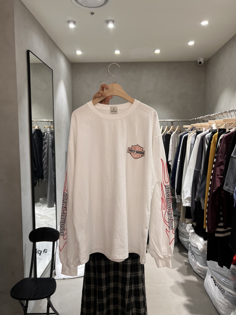 X-MOOD東大門實拍女裝新品時尚休閑人氣26春夏推薦長袖T恤X-MOOD長袖T恤圖色1