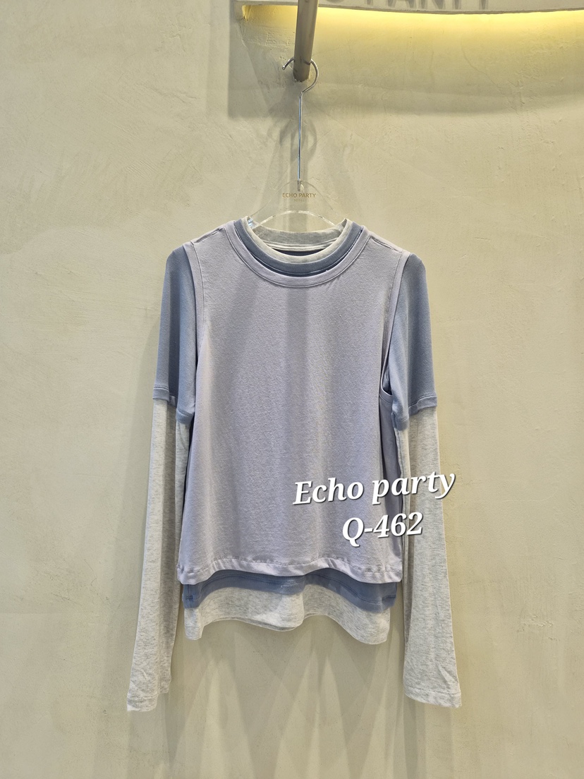 ECHOPARTY韓國直郵女裝新款休閑人氣職業推薦真品長袖T恤ECHOPARTY長袖T恤圖色1