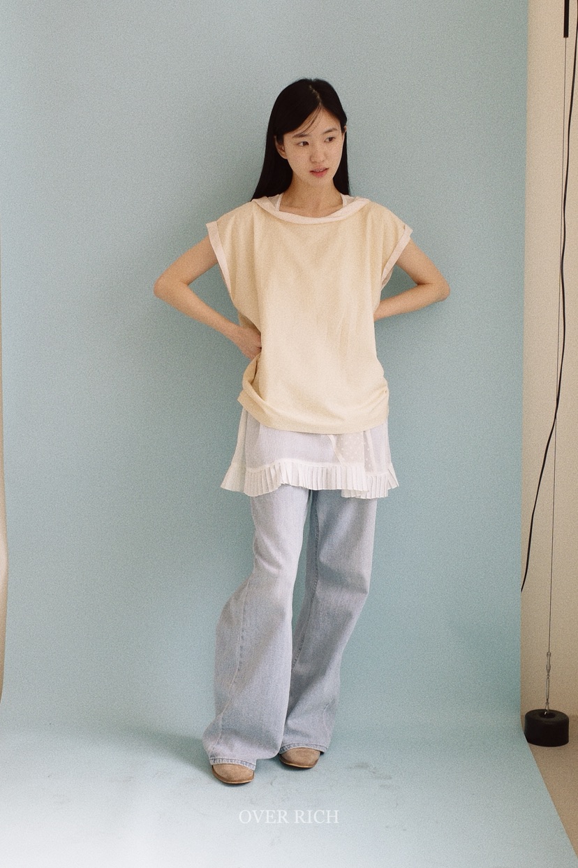 OVER RICH東大門實拍女士新款熱賣時尚真品人氣吊帶背心OVER RICH吊帶/背心