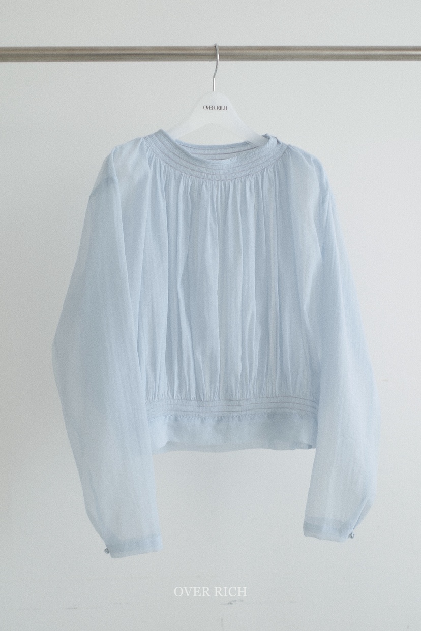 OVER RICH韓國代購女裝新品推薦休閑職業襯衫蕾絲衫透視OVER RICH襯衫/蕾絲衫圖色1