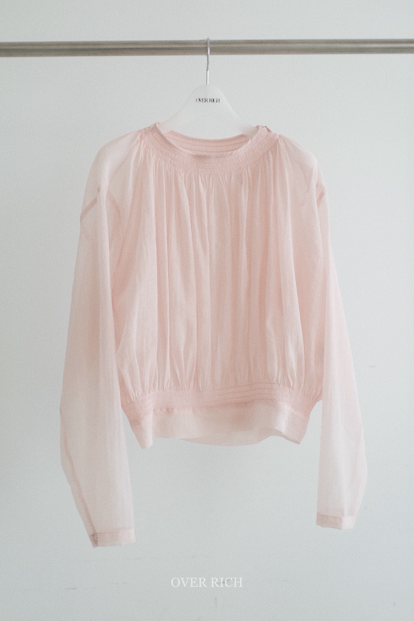 OVER RICH韓國代購女裝新品推薦休閑職業襯衫蕾絲衫透視OVER RICH襯衫/蕾絲衫圖色2