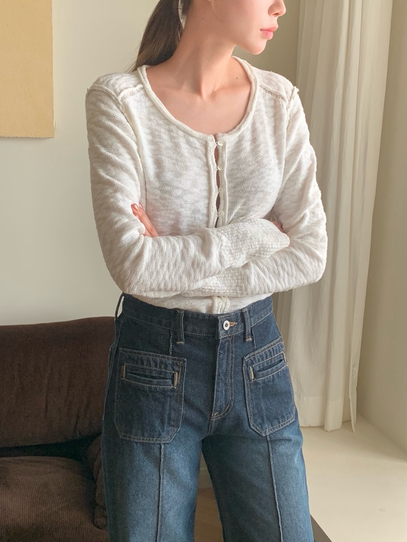 LEGACY韓國代購女裝新品推薦26春夏休閑熱賣針織衫開衫紐扣LEGACY針織衫