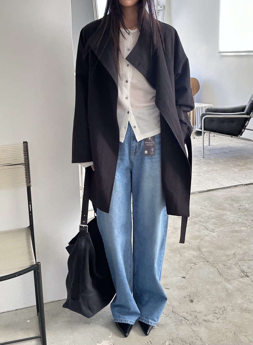 LE VASE東大門代購女士新品真品時尚熱賣26春夏夾克含腰帶LE VASE夾克