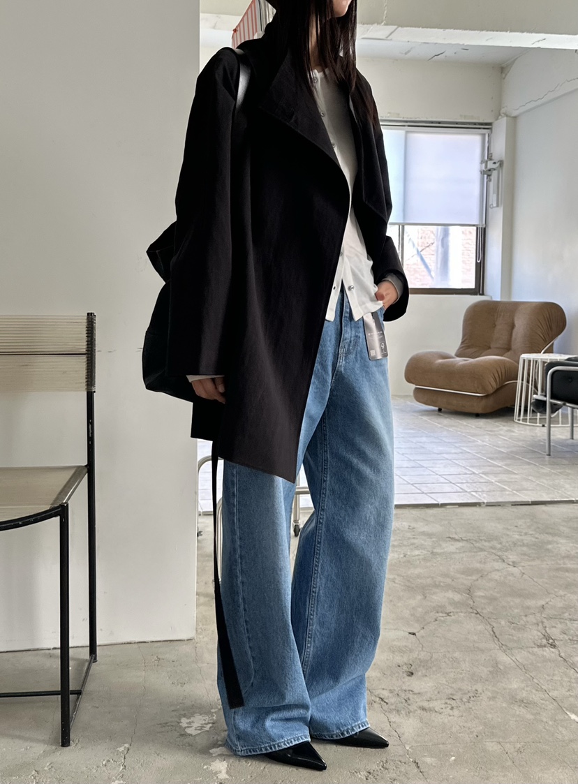 LE VASE東大門代購女士新品真品時尚熱賣26春夏夾克含腰帶LE VASE夾克