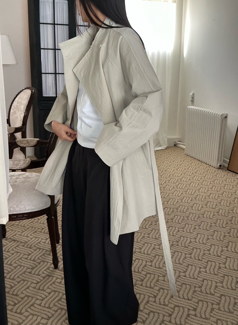 LE VASE東大門代購女士新品真品時尚熱賣26春夏夾克含腰帶LE VASE夾克