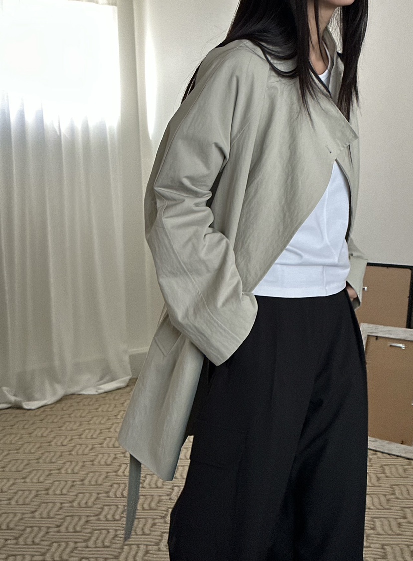 LE VASE東大門代購女士新品真品時尚熱賣26春夏夾克含腰帶LE VASE夾克