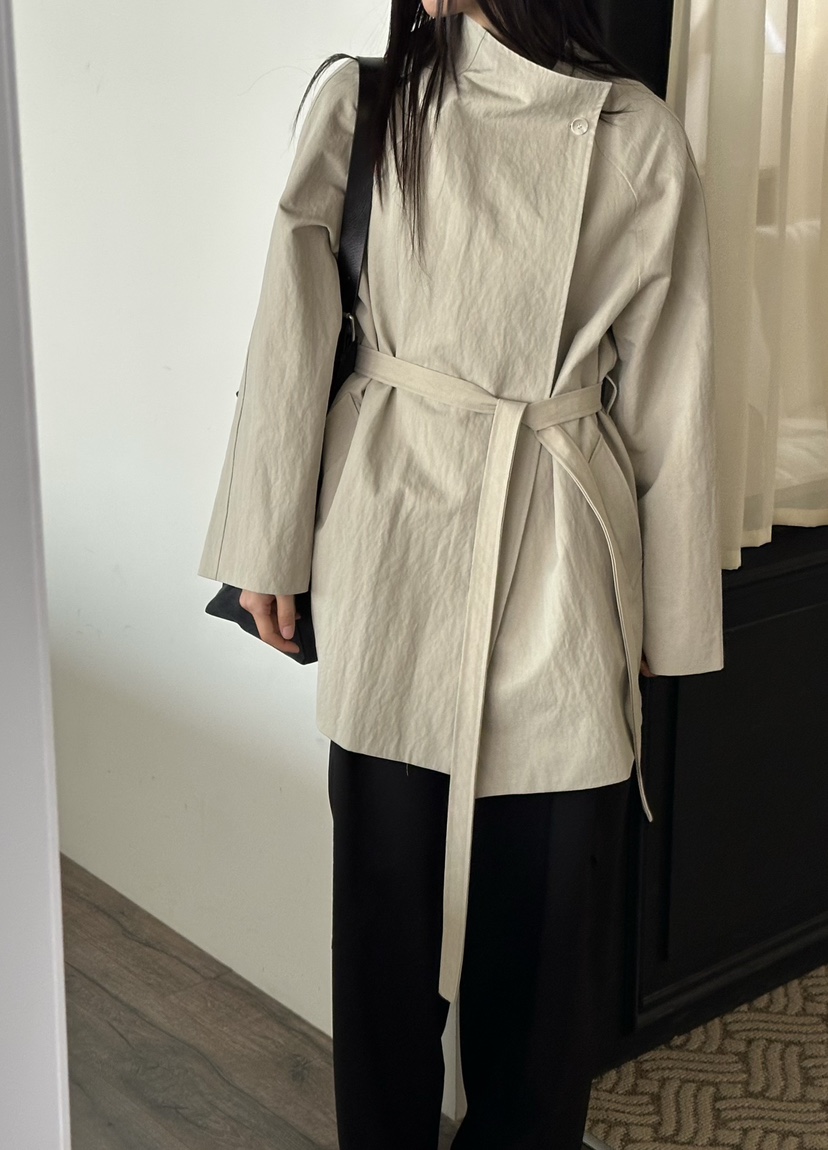 LE VASE東大門代購女士新品真品時尚熱賣26春夏夾克含腰帶LE VASE夾克圖色1