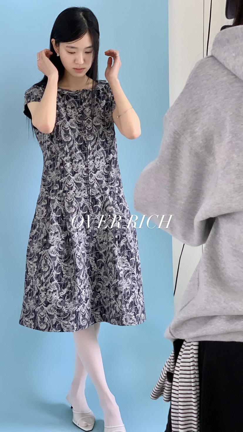 OVER RICH韓國代購女士新品推薦熱賣休閑職業時尚連衣裙OVER RICH連衣裙