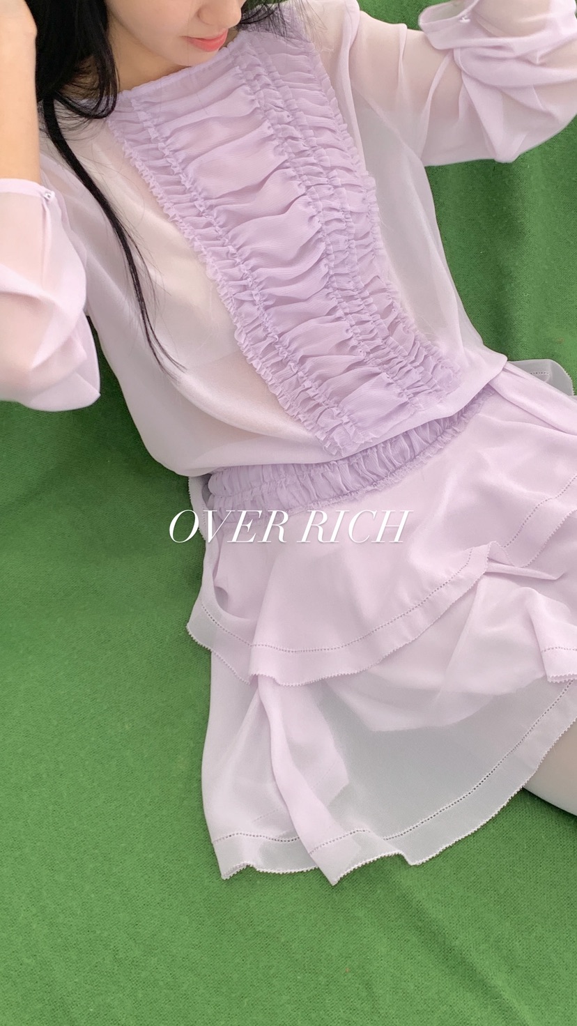 OVER RICH東大門直郵女裝新款熱賣時尚真品休閑襯衫蕾絲衫OVER RICH襯衫/蕾絲衫