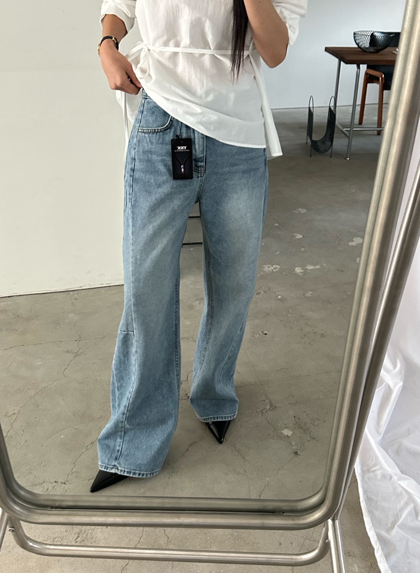 LE VASE東大門實拍女士新品熱賣推薦時尚職業真品牛仔褲LE VASE牛仔褲