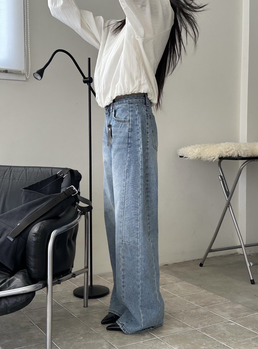 LE VASE東大門實拍女士新品熱賣推薦時尚職業真品牛仔褲LE VASE牛仔褲