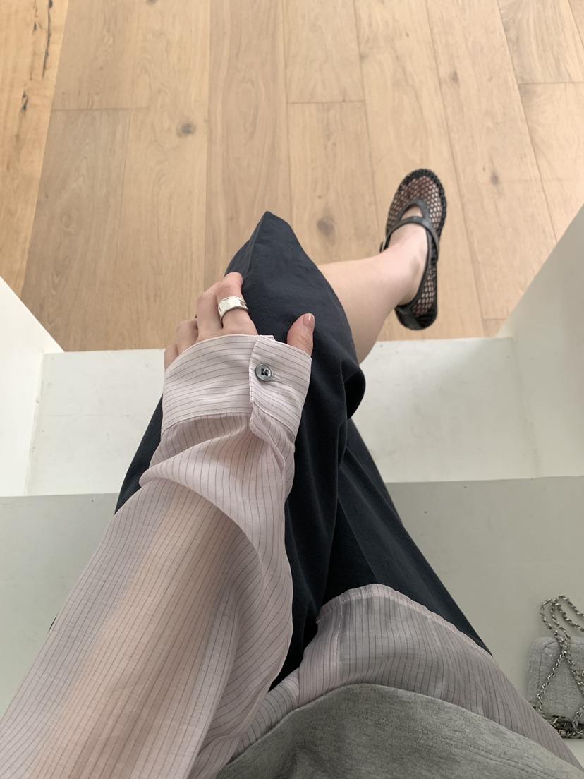 NOTHING韓國直郵女裝新品真品熱賣休閑推薦長袖T恤假兩件NOTHING長袖T恤