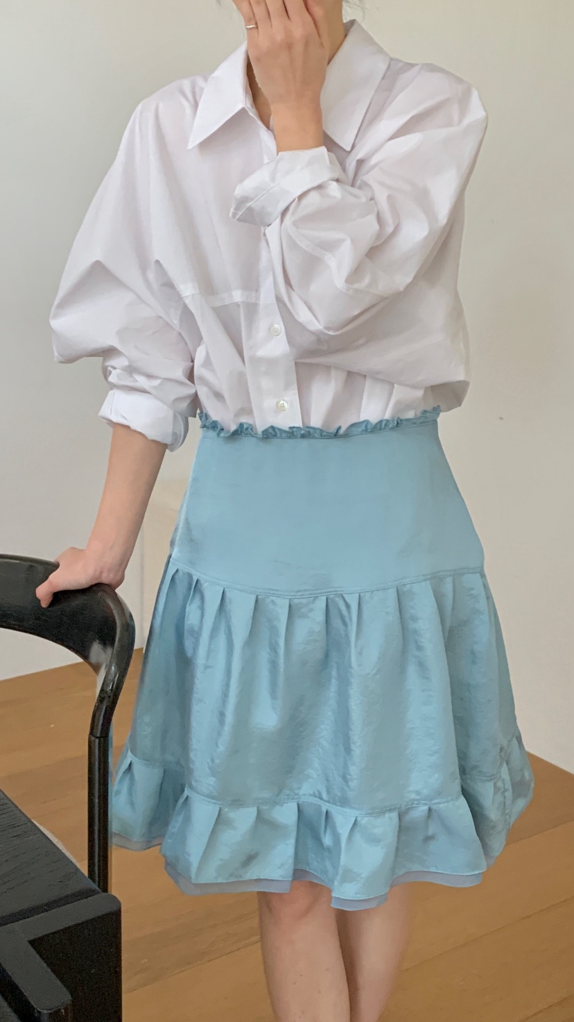 OVER RICH韓國代購女士新品熱賣時尚休閑人氣半身裙中短裙OVER RICH半身裙/中短裙