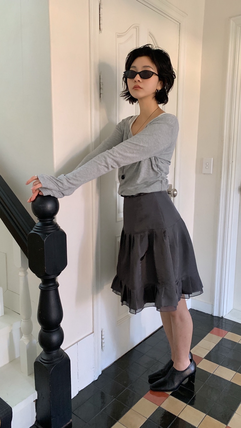 OVER RICH韓國代購女士新品熱賣時尚休閑人氣半身裙中短裙OVER RICH半身裙/中短裙