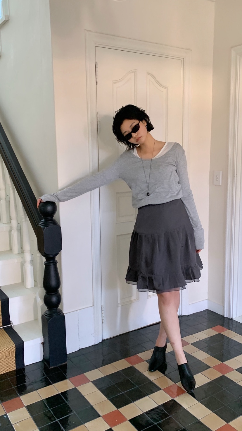 OVER RICH韓國代購女士新品熱賣時尚休閑人氣半身裙中短裙OVER RICH半身裙/中短裙