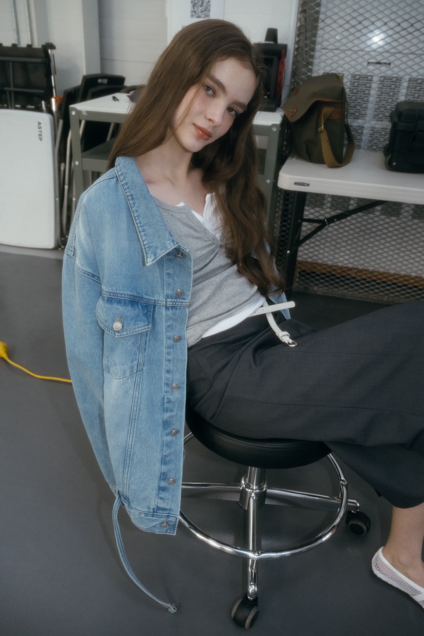 UNBOUND韓國直郵女士新款真品人氣26春夏休閑夾克寬松牛仔UNBOUND夾克