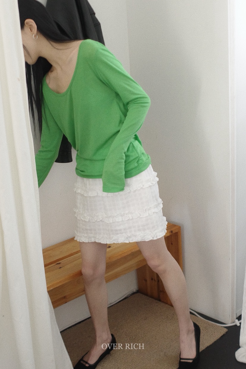 OVER RICH東大門實拍女裝新品推薦真品時尚職業休閑短裙OVER RICH短裙