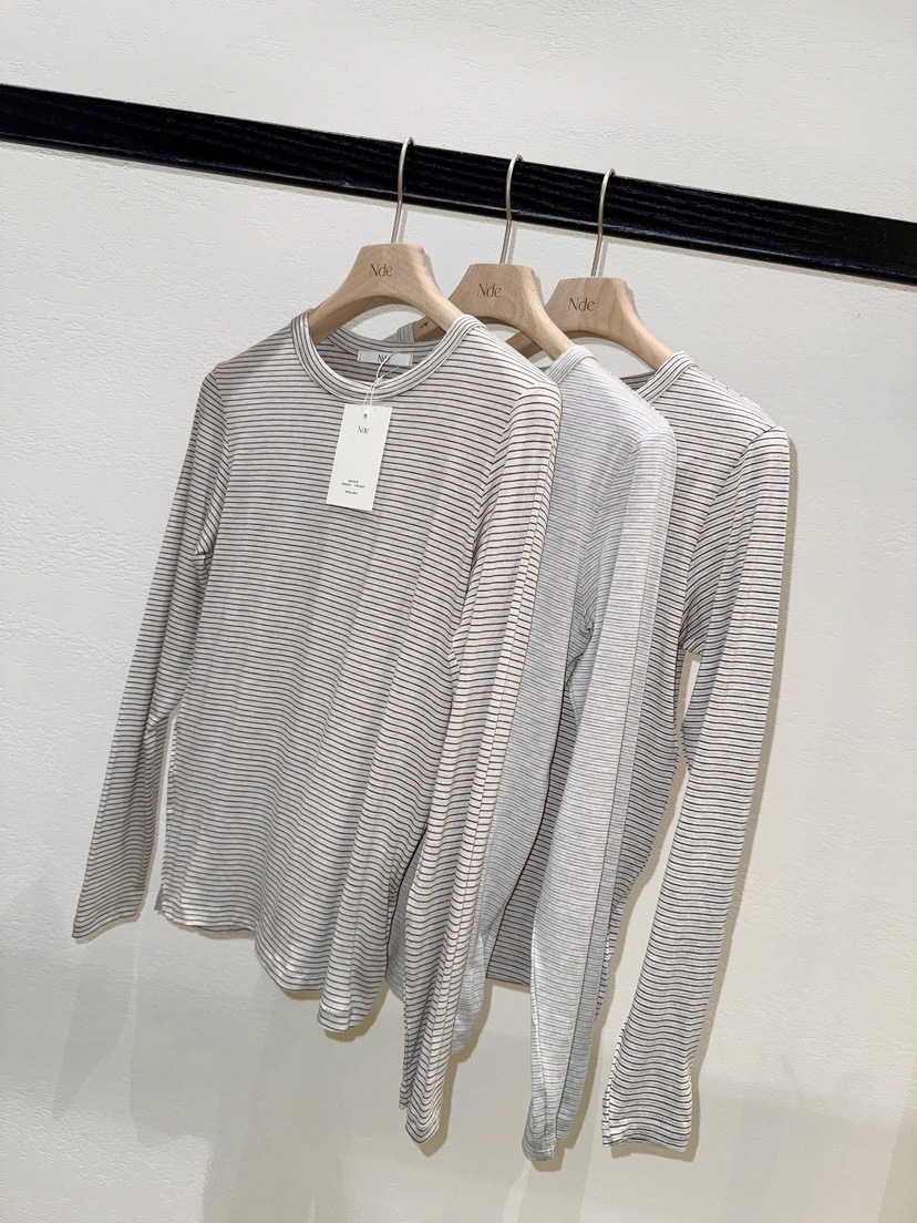 NDE韓國直郵女士新品26春夏真品推薦人氣熱賣休閑長袖T恤BOHEME_NDE長袖T恤