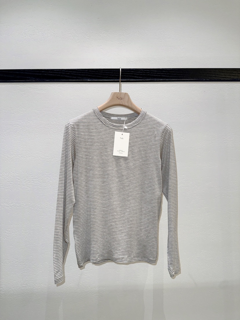 NDE韓國直郵女士新品26春夏真品推薦人氣熱賣休閑長袖T恤BOHEME_NDE長袖T恤圖色1