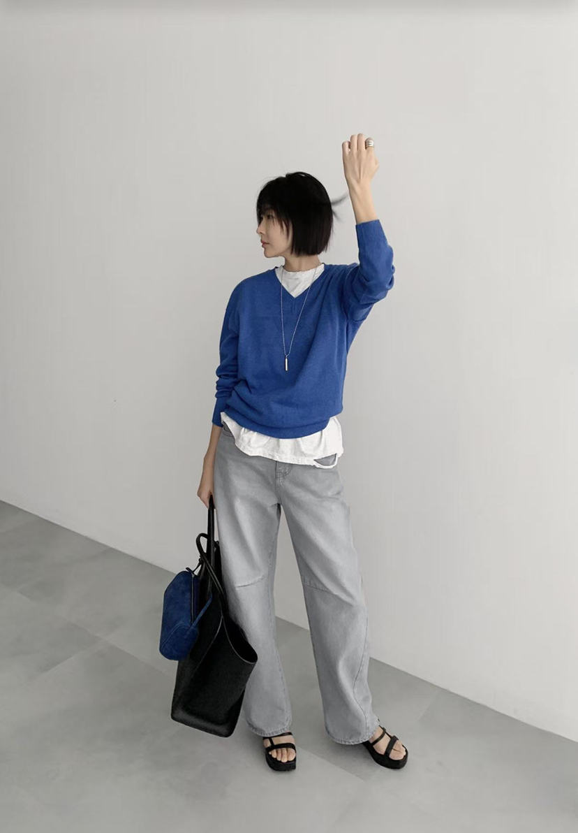 LE VASE東大門直郵女裝新款時尚職業真品人氣熱賣牛仔褲LE VASE牛仔褲