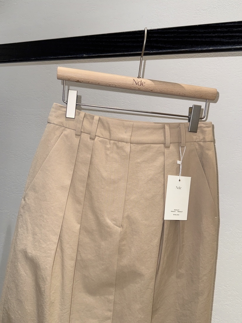 NDE東大門實拍女裝新款職業人氣熱賣真品26春夏長裙棉質褶裥BOHEME_NDE長裙