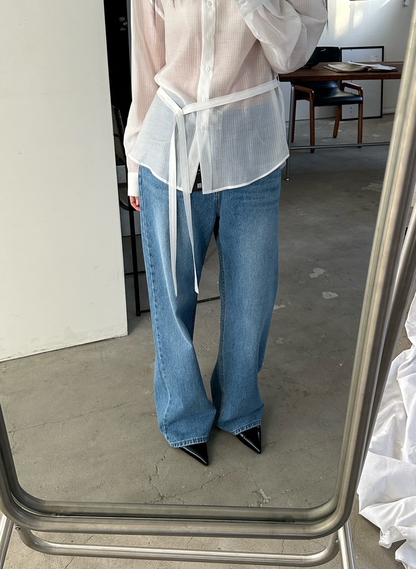 LE VASE東大門代購女裝新款推薦休閑熱賣職業真品牛仔褲LE VASE牛仔褲