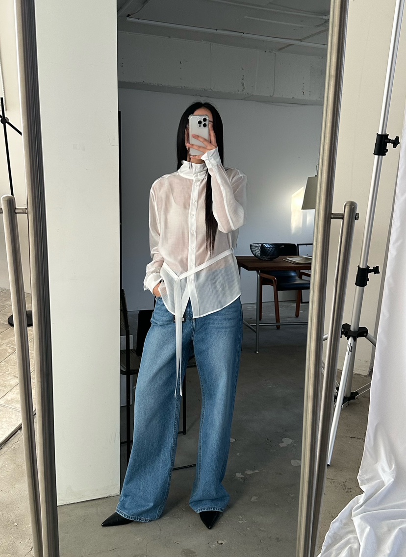 LE VASE東大門代購女裝新款推薦休閑熱賣職業真品牛仔褲LE VASE牛仔褲