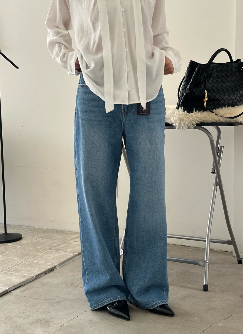 LE VASE東大門代購女裝新款推薦休閑熱賣職業真品牛仔褲LE VASE牛仔褲