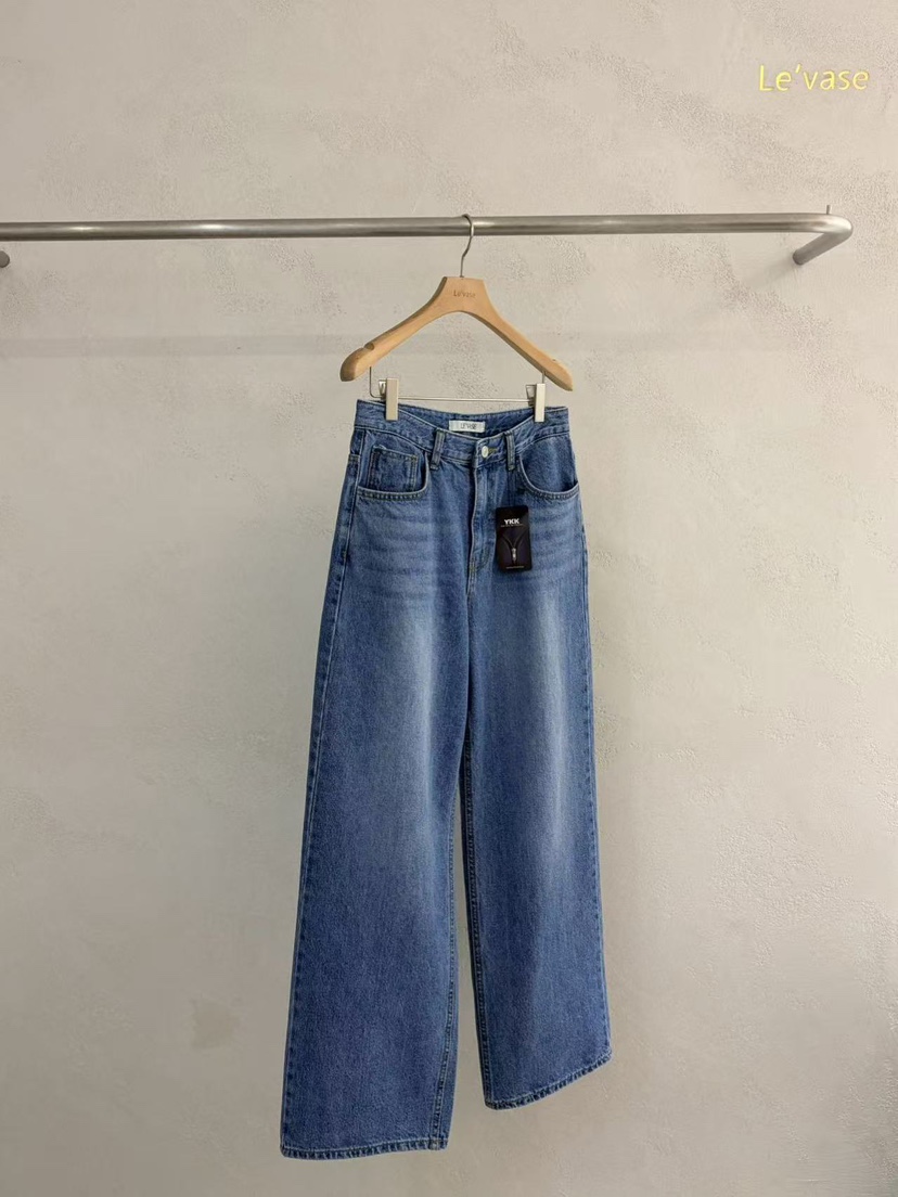 LE VASE東大門代購女裝新款推薦休閑熱賣職業真品牛仔褲LE VASE牛仔褲圖色1