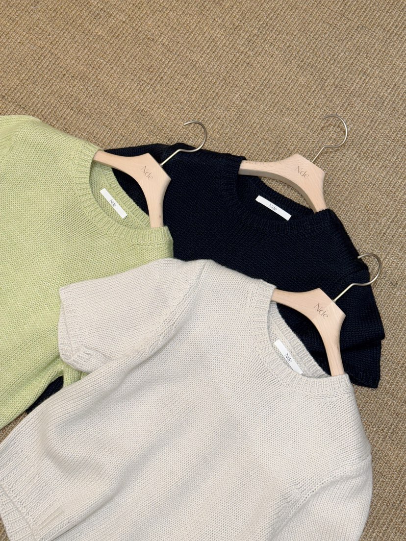 NDE韓國直郵女裝新品26春夏熱賣休閑人氣推薦真品職業針織衫BOHEME_NDE針織衫