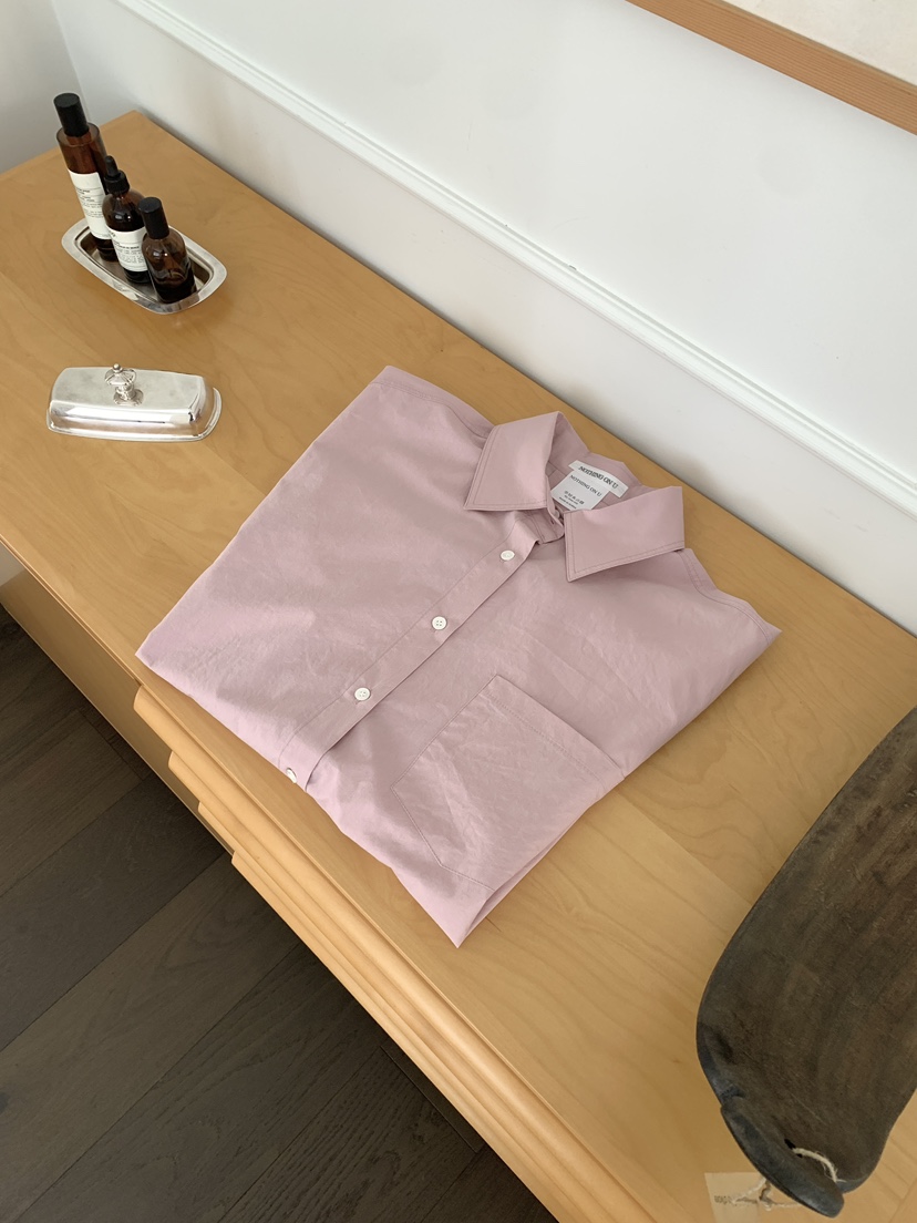 NOTHING東大門直郵女士新款熱賣職業26春夏襯衫蕾絲衫棉質寬松NOTHING襯衫/蕾絲衫