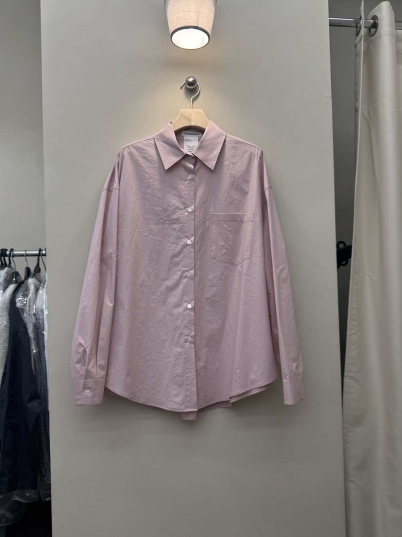 NOTHING東大門直郵女士新款熱賣職業26春夏襯衫蕾絲衫棉質寬松NOTHING襯衫/蕾絲衫圖色1