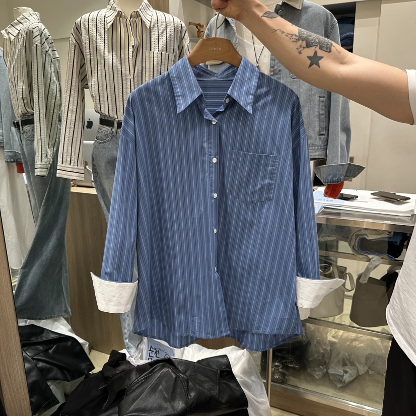 MELO東大門實拍女裝新款熱賣休閑人氣26春夏推薦襯衫蕾絲衫MELO襯衫/蕾絲衫圖色2