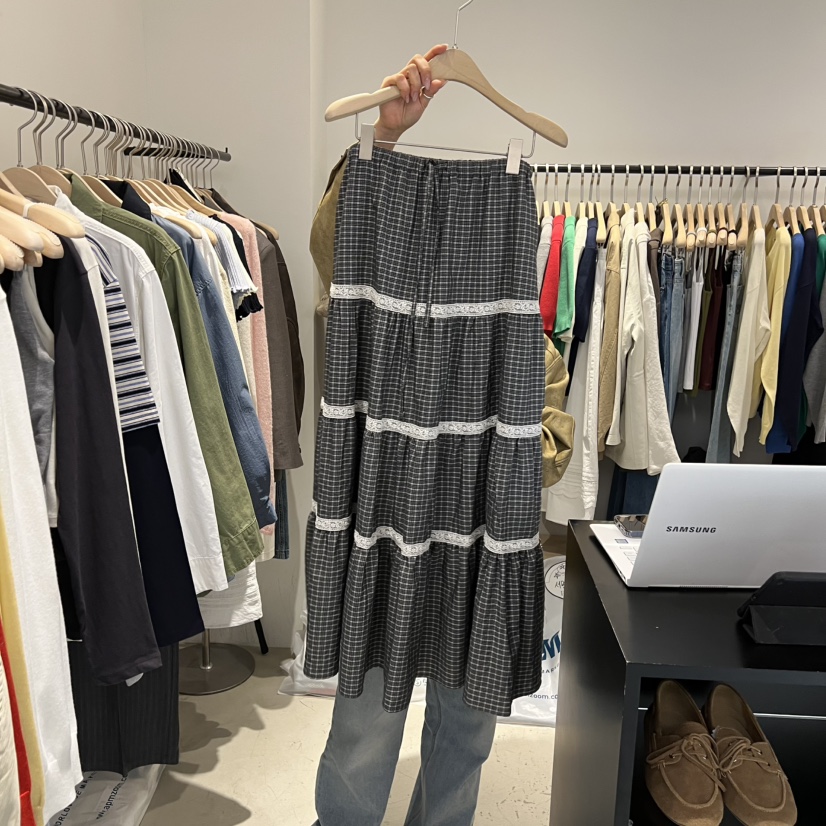 PLATE韓國直郵女士新品時尚休閑人氣推薦真品熱賣26春夏長裙PLATE長裙圖色1