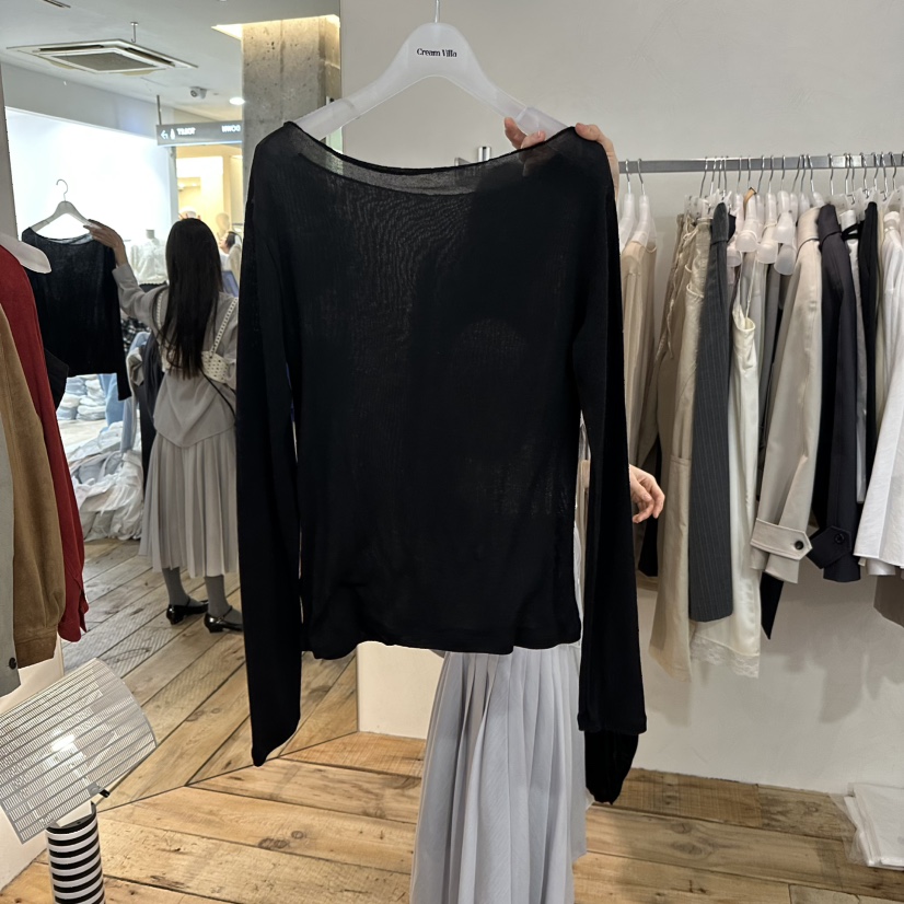 CREAM VILLA東大門代購女士新款熱賣長袖T恤CREAMVILLA長袖T恤圖色3