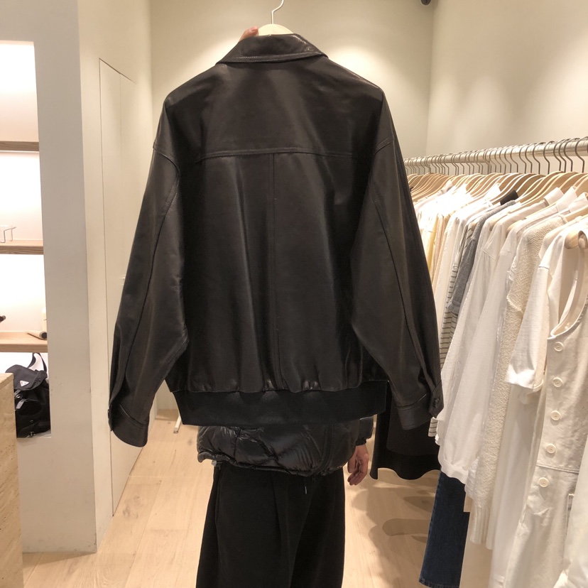 LIFFEY東大門代購女裝新款人氣推薦時尚職業皮衣口袋羊皮LIFFEY皮衣