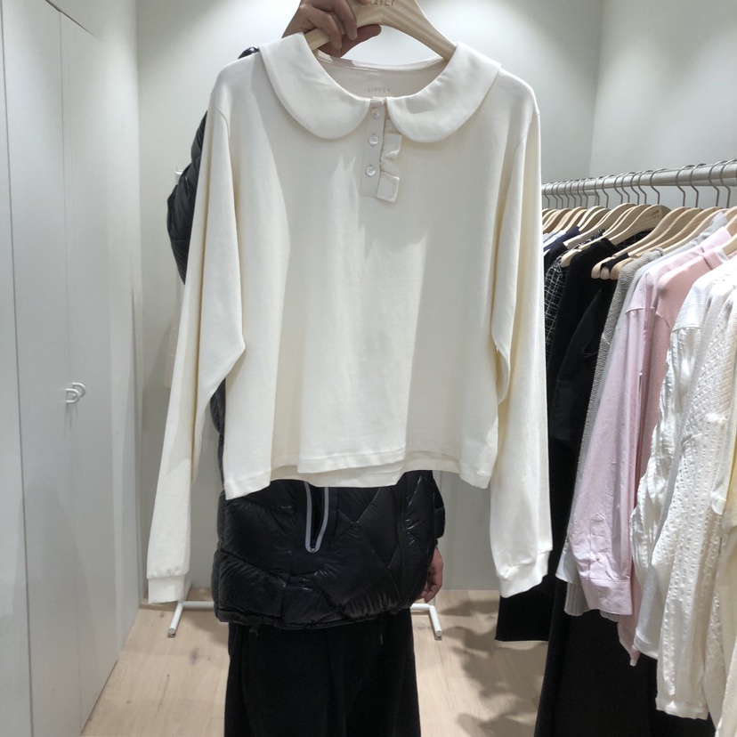 LIFFEY東大門實拍女裝新品休閑26春夏熱賣推薦衛衣荷葉邊LIFFEY衛衣圖色1