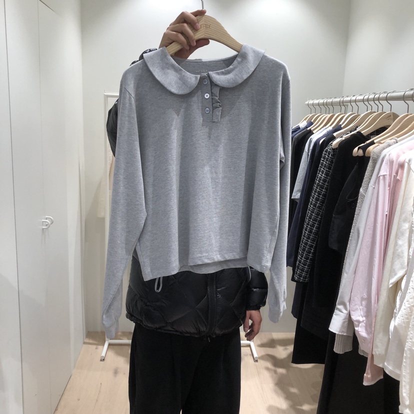 LIFFEY東大門實拍女裝新品休閑26春夏熱賣推薦衛衣荷葉邊LIFFEY衛衣圖色2