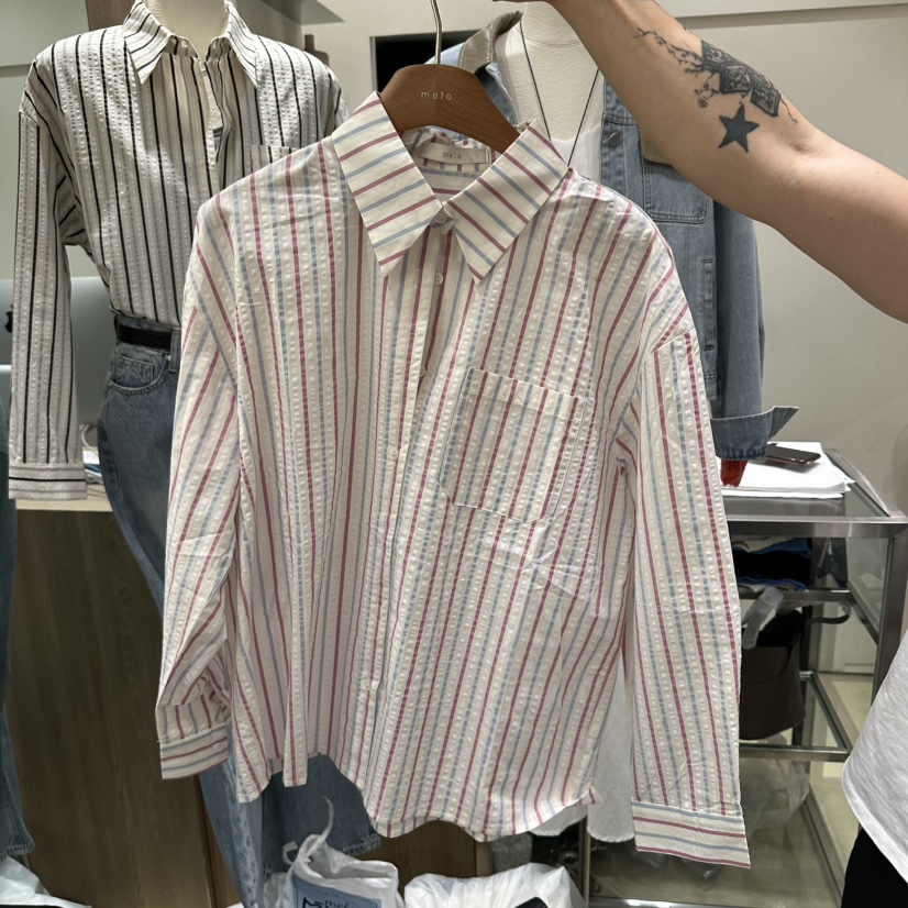 MELO韓國代購女裝新款休閑職業熱賣時尚26春夏襯衫蕾絲衫MELO襯衫/蕾絲衫圖色2