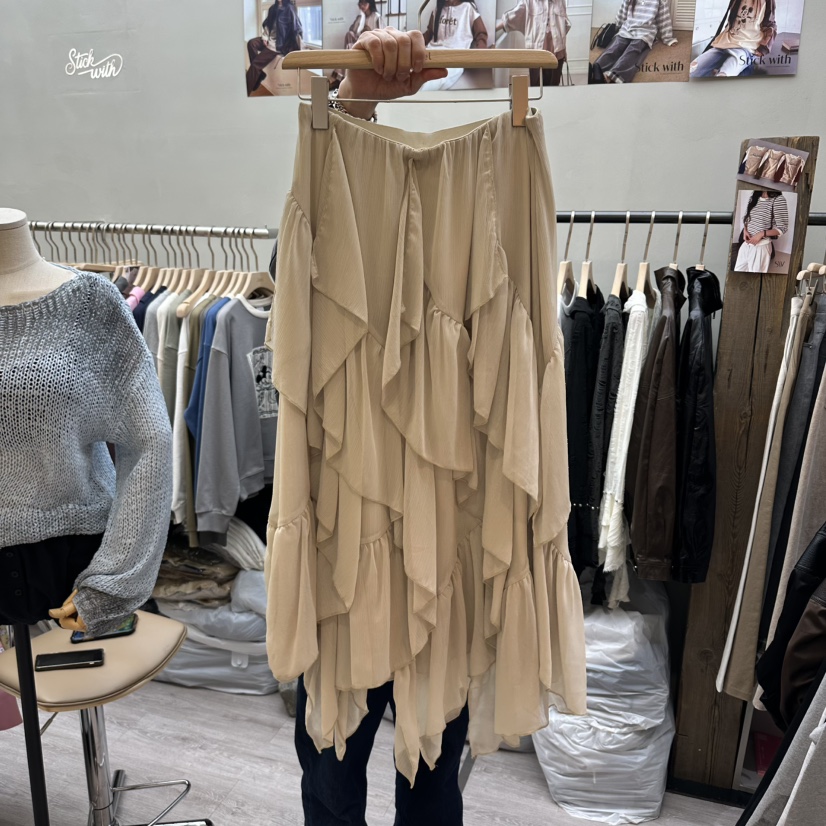 STICK WITH東大門代購女裝新款26春夏休閑時尚推薦真品長裙STICK WITH長裙圖色2
