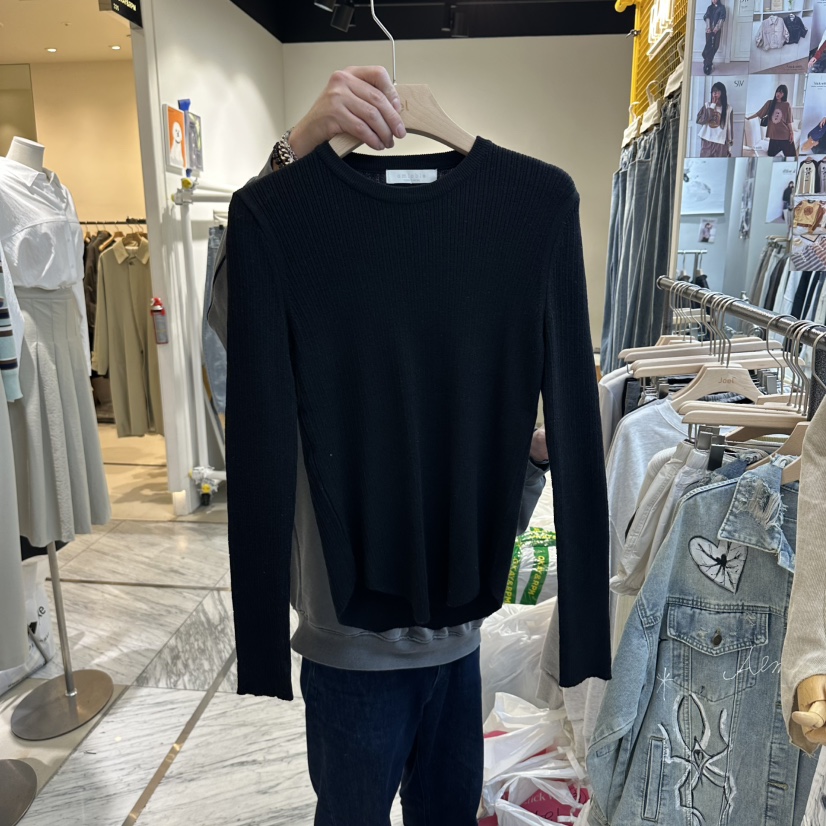 STICK WITH東大門代購女士新款推薦人氣真品休閑針織衫羊毛STICK WITH針織衫圖色3