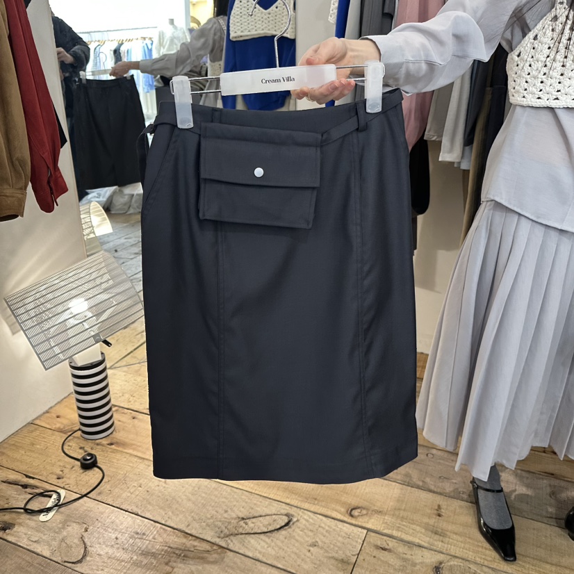 CREAM VILLA韓國代購女士新款推薦短裙含包CREAMVILLA短裙圖色1墨色
