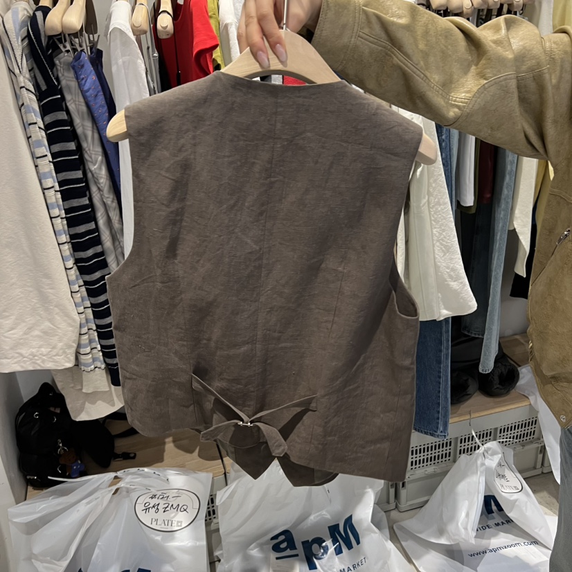 PLATE東大門直郵女士新款職業熱賣休閑人氣26春夏時尚馬甲PLATE馬甲