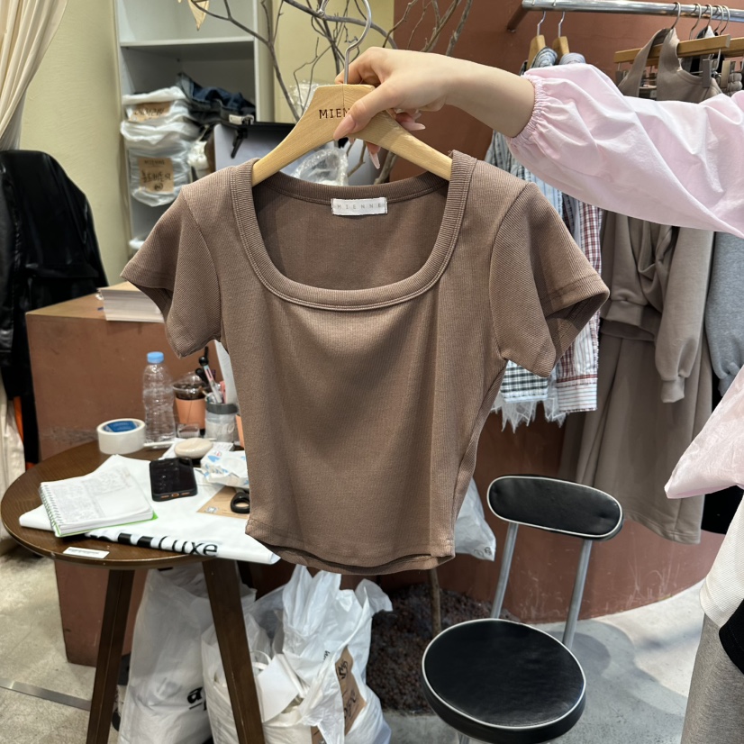 MIENNE東大門代購女士新品真品人氣26春夏熱賣推薦休閑T恤MIENNET恤圖色2