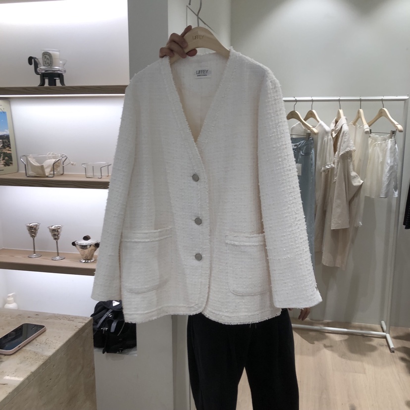 LIFFEY韓國代購女裝新款26春夏真品人氣熱賣職業推薦夾克LIFFEY夾克圖色1