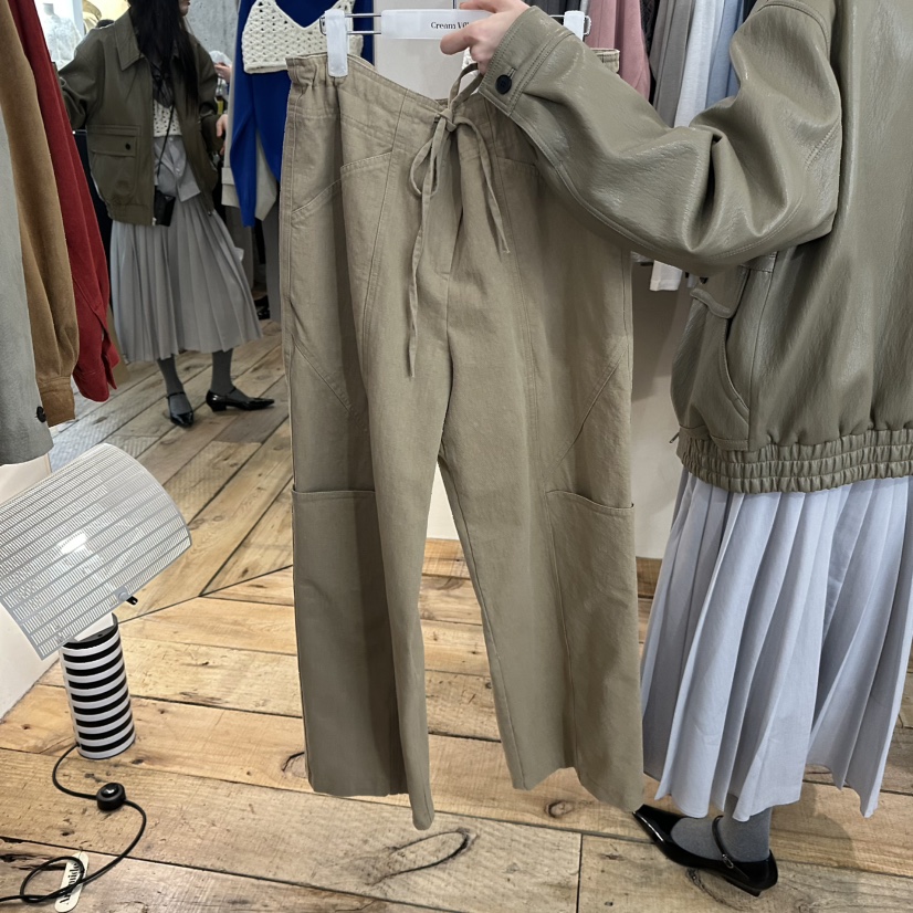 CREAM VILLA韓國代購女士新款熱賣休閑褲工裝褲CREAMVILLA休閑褲圖色1