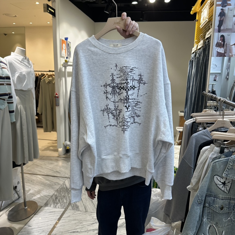 STICK WITH韓國代購女士新款真品職業熱賣人氣休閑推薦衛衣STICK WITH衛衣圖色1